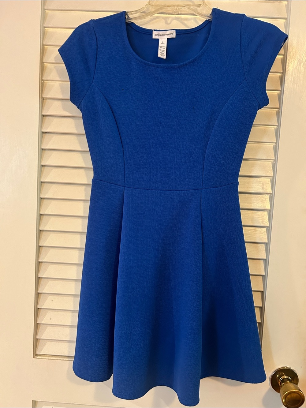 Ambiance apparel Royal Blue Fit-and-Flare Dress